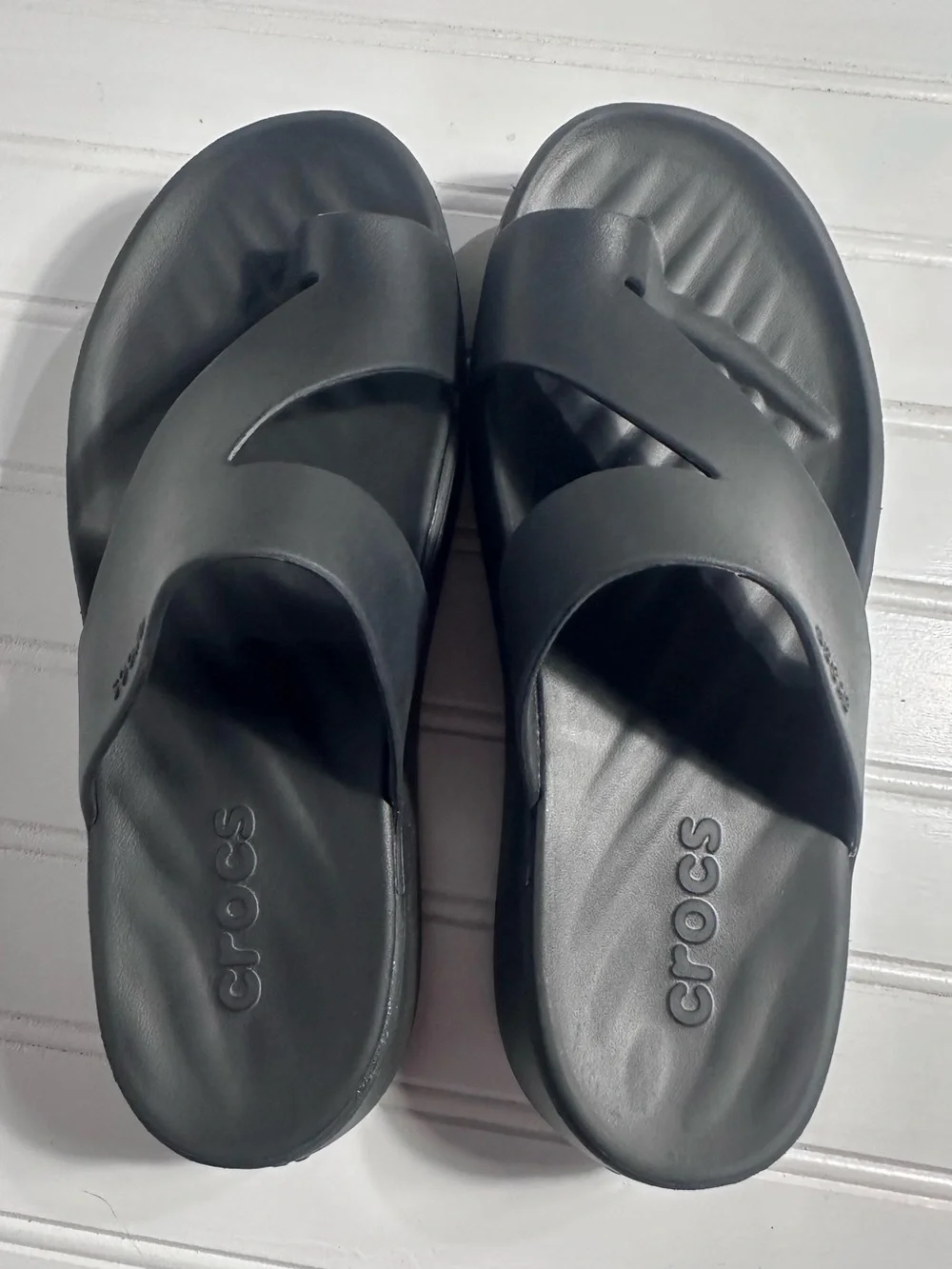 Crocs Getaway Platform Toe Loop sandals women’s 7 black